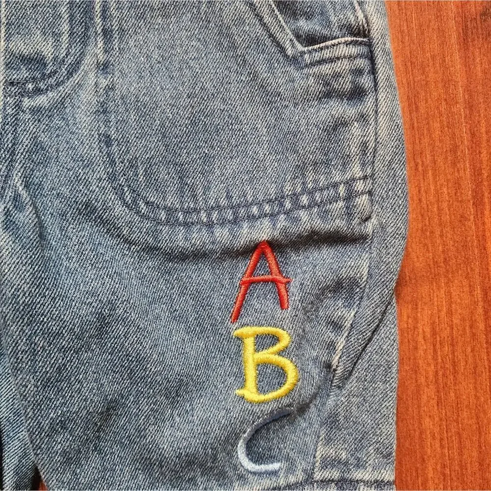 MINIWEAR ABC OVERALLS SIZE 0/3 MONTHS